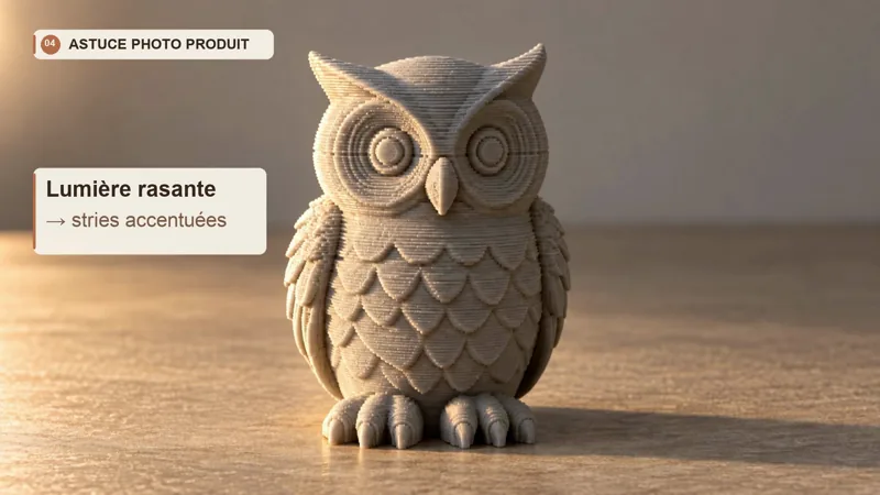 Capture de la vidéo sur la lumière pour une impression 3D.